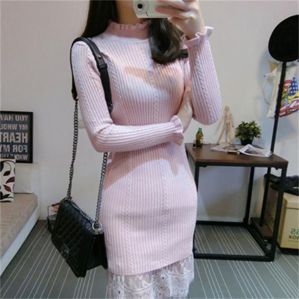 ladies sweaters 2021 spring new slim lace collar fungus knit sweater dress long-sleeved female fashion skirt uuq2, White;black
ladies sweaters 2021 spring new slim lace collar fungus knit sweater dress long-sleeved female fashion skirt uuq2, White;black