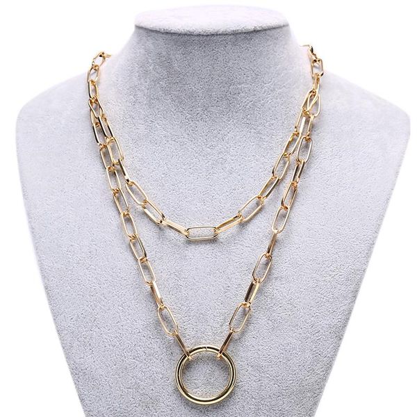 pendant necklaces punk metal circle/heart necklace for women chain round hollow multilayer long jewelry fashion, Silver
pendant necklaces punk metal circle/heart necklace for women chain round hollow multilayer long jewelry fashion, Silver