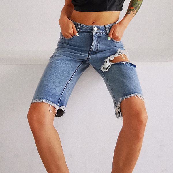 elegant asymmetrical women jeans high waist ripped hole denim knee length pants for female fashion clothes 2021 new, Black;white
elegant asymmetrical women jeans high waist ripped hole denim knee length pants for female fashion clothes 2021 new, Black;white