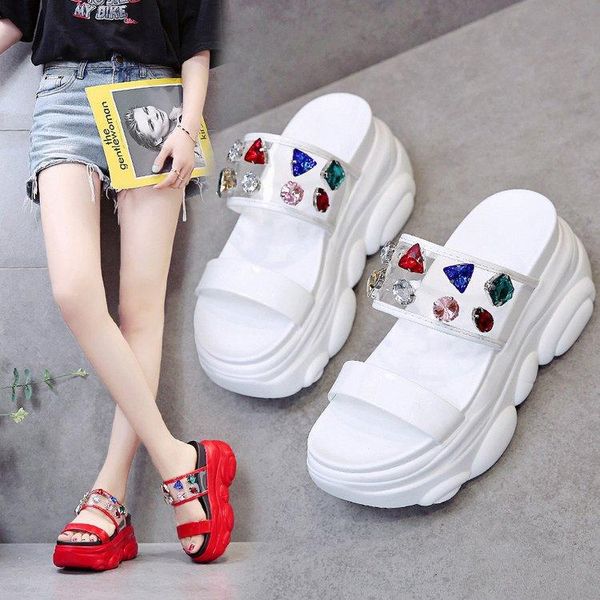 sandals size 34 rhinestone round bottom muffin soft head toe thick high-heeled women's, Black
sandals size 34 rhinestone round bottom muffin soft head toe thick high-heeled women's, Black