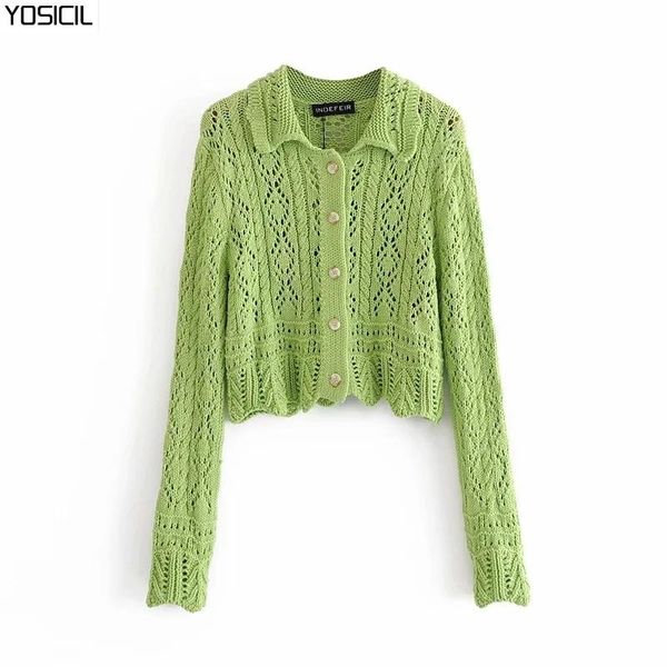yosicil green cropped cardigan women fashion hollow out knitted sweater casual long sleeve turn down colloar cardigans, White
yosicil green cropped cardigan women fashion hollow out knitted sweater casual long sleeve turn down colloar cardigans, White