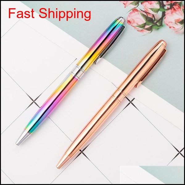 new rainbow rose gold metal ballpoint pen student teacher writing gift advertising signature business pen stationery office supplies m 1ucmh, Blue;orange
new rainbow rose gold metal ballpoint pen student teacher writing gift advertising signature business pen stationery office supplies m 1ucmh, Blue;orange