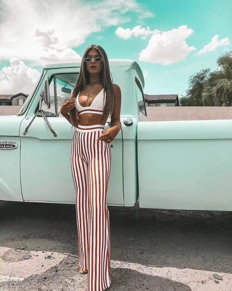 women's pants & capris 2021 women spring bandage two pieces set striped short with long length celebrity runway suits, Black;white
women's pants & capris 2021 women spring bandage two pieces set striped short with long length celebrity runway suits, Black;white