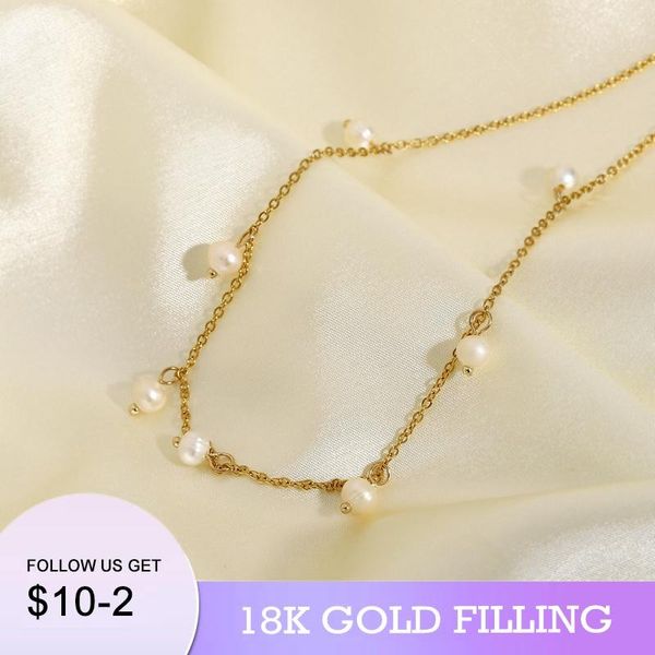 chokers 18kgf vintage 100% natural freshwater pearl chains choker necklace 2021 necklaces for women, Golden;silver
chokers 18kgf vintage 100% natural freshwater pearl chains choker necklace 2021 necklaces for women, Golden;silver