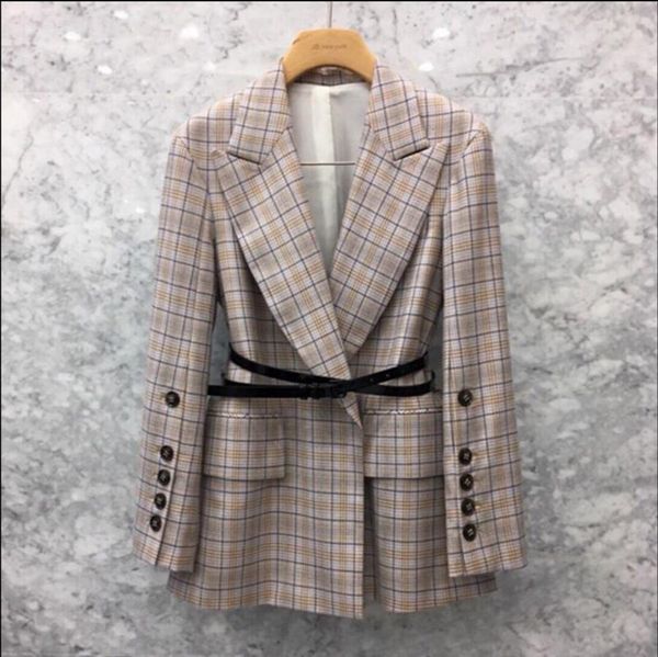 women's suits & blazers 2021 spring korean loose coat women retro plaid small suit jacket female chic blazer slim outwear, White;black
women's suits & blazers 2021 spring korean loose coat women retro plaid small suit jacket female chic blazer slim outwear, White;black