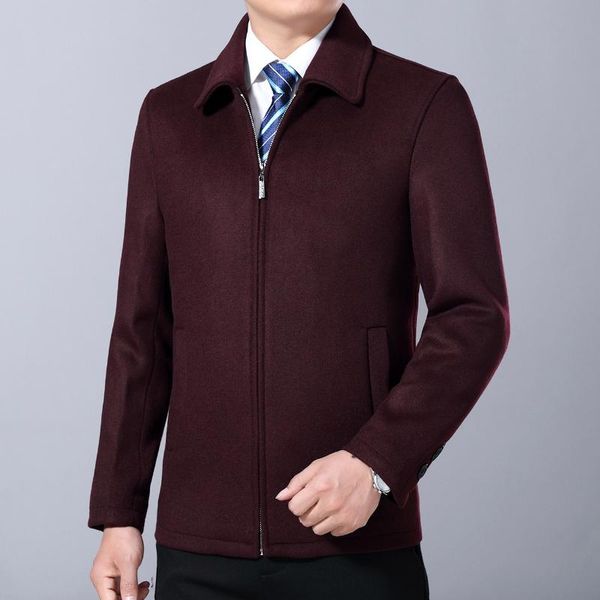 2021 men's autumn new casual lapel jacket business casual woolen solid color jacket, Black;brown
2021 men's autumn new casual lapel jacket business casual woolen solid color jacket, Black;brown