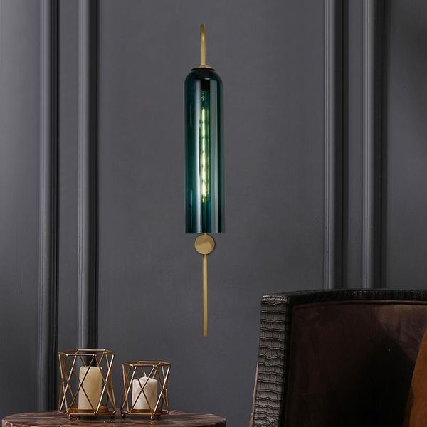 wall lamp creative minimalist living room background all copper postmodern light luxury bedroom bedside glass
wall lamp creative minimalist living room background all copper postmodern light luxury bedroom bedside glass