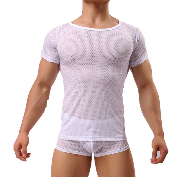 new man undershirt/men mesh sheer basic shirts/male mesh breathable o-neck gay short sleeves slimming undershirts inner top, White;black
new man undershirt/men mesh sheer basic shirts/male mesh breathable o-neck gay short sleeves slimming undershirts inner top, White;black