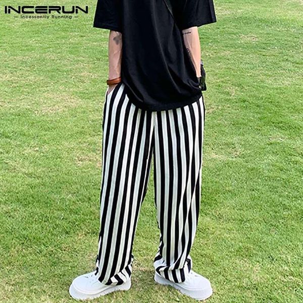 men's pants incerun 2021 mens solid comfortable leisure handsome loose rough all-match simple striped casual streetwear trousers s-5xl, Black
men's pants incerun 2021 mens solid comfortable leisure handsome loose rough all-match simple striped casual streetwear trousers s-5xl, Black