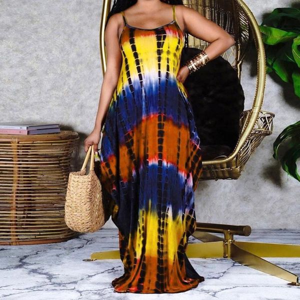 casual dresses 40# tie-dyed print long dress sleeveless strap for woman loose plus size procket low cut women robe femme, Black;gray
casual dresses 40# tie-dyed print long dress sleeveless strap for woman loose plus size procket low cut women robe femme, Black;gray