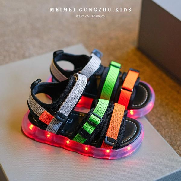sandals summer size 26-37 kids led usb recharge glowing shoes children luminous baby girls pink boys beach, Black;red
sandals summer size 26-37 kids led usb recharge glowing shoes children luminous baby girls pink boys beach, Black;red