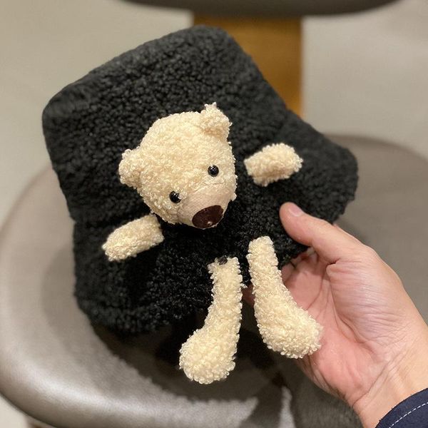 wide brim hats women winter fluffy plush warm bucket hat cute 3d stuffed teddy bear harajuku outdoor panama fisherman cap, Blue;gray
wide brim hats women winter fluffy plush warm bucket hat cute 3d stuffed teddy bear harajuku outdoor panama fisherman cap, Blue;gray