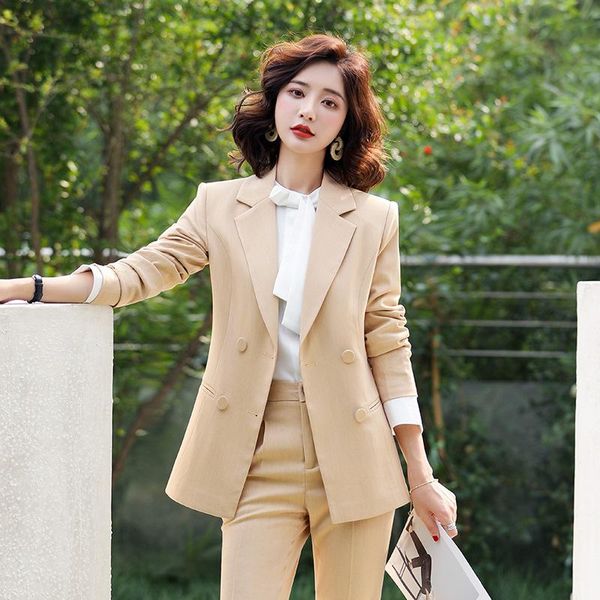 women's suits & blazers women business pant uniform formal double breasted woman jacket and long blazer set female ol two pieces, White;black
women's suits & blazers women business pant uniform formal double breasted woman jacket and long blazer set female ol two pieces, White;black