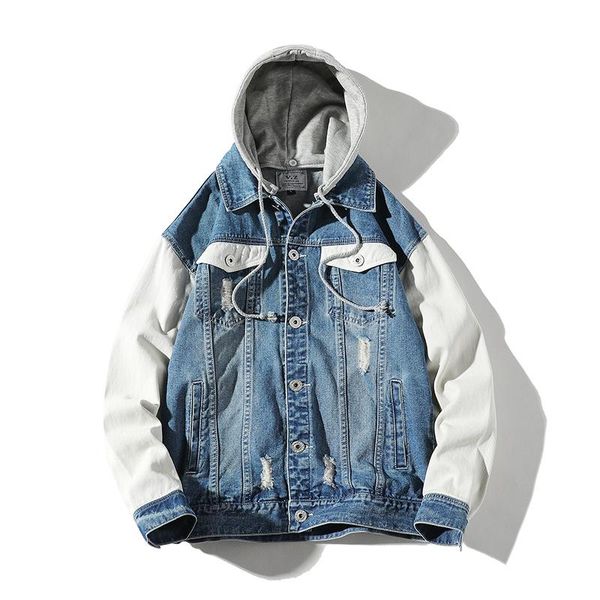 men's jackets hooded jacket men simple color matching plus size loose coat fashion wild single breasted male tide, Black;brown
men's jackets hooded jacket men simple color matching plus size loose coat fashion wild single breasted male tide, Black;brown