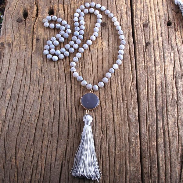 rh fashion boho jewelry accessory stones long knotted with gray stone links tassel necklaces femme bohemia necklace, Silver
rh fashion boho jewelry accessory stones long knotted with gray stone links tassel necklaces femme bohemia necklace, Silver