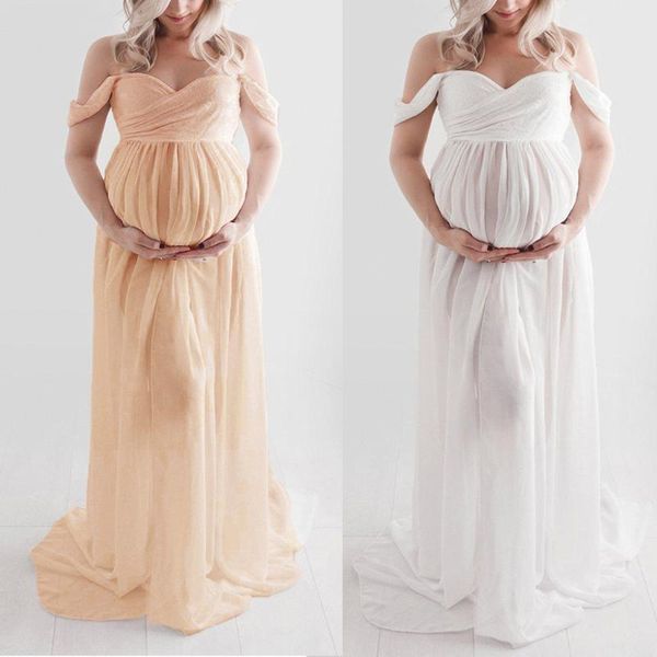 maternity off shoulder dresses pregnants pgraphy ruffled nursing long dress women pgraphy solid dress clothing, White
maternity off shoulder dresses pregnants pgraphy ruffled nursing long dress women pgraphy solid dress clothing, White