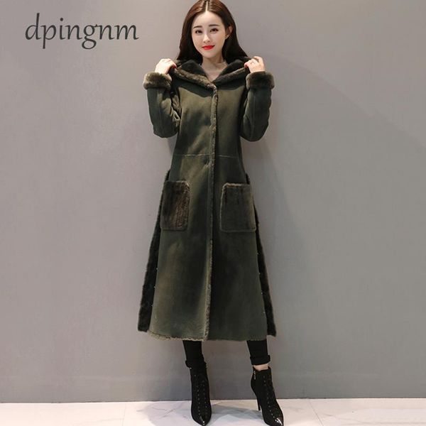 women's trench coats women faux leather lambs wool coat female long thick warm shearling suede jackets autumn winter outerwear, Tan;black
women's trench coats women faux leather lambs wool coat female long thick warm shearling suede jackets autumn winter outerwear, Tan;black