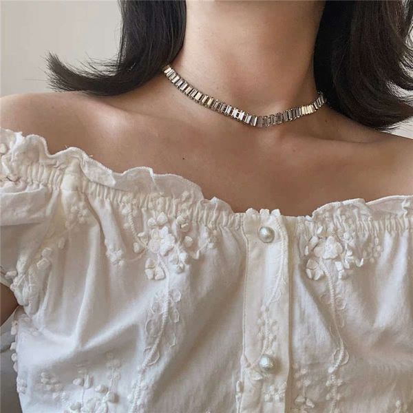 hbp fashion mona's same zircon necklace with diamond stitching temperament and personality, Silver
hbp fashion mona's same zircon necklace with diamond stitching temperament and personality, Silver