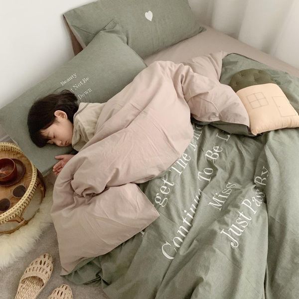 bedding sets nordic embroidery set simple cotton sheet pillowcase green duvet cover parure de lit home textile df50sjt
bedding sets nordic embroidery set simple cotton sheet pillowcase green duvet cover parure de lit home textile df50sjt
