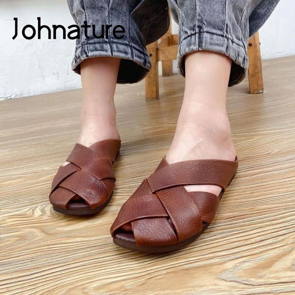 slippers johnature shoes women genuine leather summer 2021 outside slides flat with leisure handmade concise ladies, Black
slippers johnature shoes women genuine leather summer 2021 outside slides flat with leisure handmade concise ladies, Black