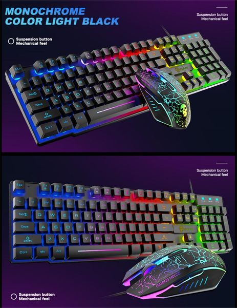 keyboard mouse combos cable usb interface game mechanical switch and 104 keys feel excellent smooth operation
keyboard mouse combos cable usb interface game mechanical switch and 104 keys feel excellent smooth operation
