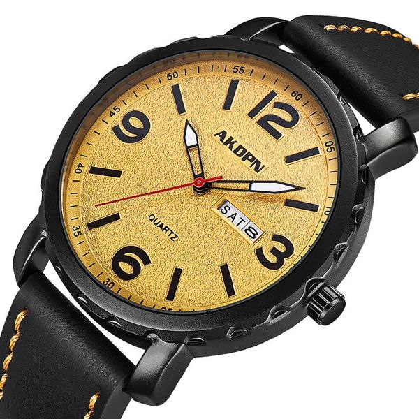 wristwatches yellow dial mens leather watches quartz watch men casual waterproof sport wristwatch clock thin minimalist relogio masculino, Slivery;brown
wristwatches yellow dial mens leather watches quartz watch men casual waterproof sport wristwatch clock thin minimalist relogio masculino, Slivery;brown