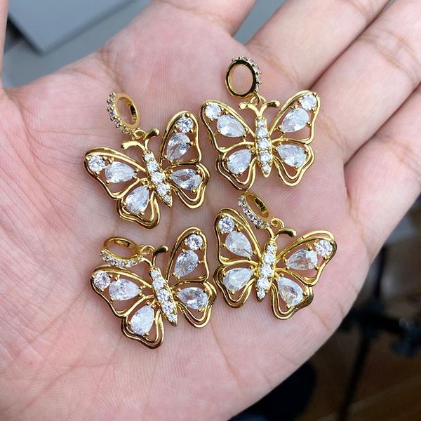 charms butterfly pendant designer for jewelry making supplies cubic zircon cute charm diy earrings necklace, Bronze;silver
charms butterfly pendant designer for jewelry making supplies cubic zircon cute charm diy earrings necklace, Bronze;silver