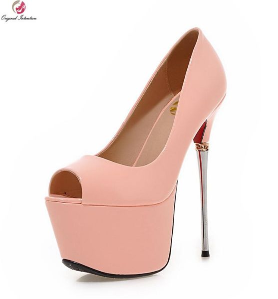 dress shoes original intention women pumps peep toe thin half metal heels 7 colors woman plus us size 3.5-.5, Black
dress shoes original intention women pumps peep toe thin half metal heels 7 colors woman plus us size 3.5-.5, Black