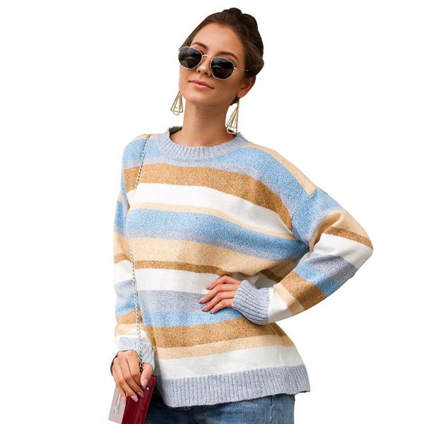 women's sweaters striped printed women sweater long sleeve 2021 autumn winter loose slim o neck warm thick contrast color fashion jumpe, White;black
women's sweaters striped printed women sweater long sleeve 2021 autumn winter loose slim o neck warm thick contrast color fashion jumpe, White;black