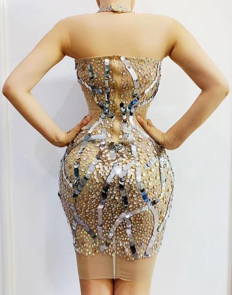 women flashing rhinestones sequin v-neck transparent dress birthday celebrate outfit dress bar prom women dancer dress, Black;red
women flashing rhinestones sequin v-neck transparent dress birthday celebrate outfit dress bar prom women dancer dress, Black;red