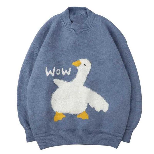lacible hip hop harajuku knitted sweater men cartoon goose pattern sweater oversize streetwear loose cardigan pullover men 211014, White;black
lacible hip hop harajuku knitted sweater men cartoon goose pattern sweater oversize streetwear loose cardigan pullover men 211014, White;black