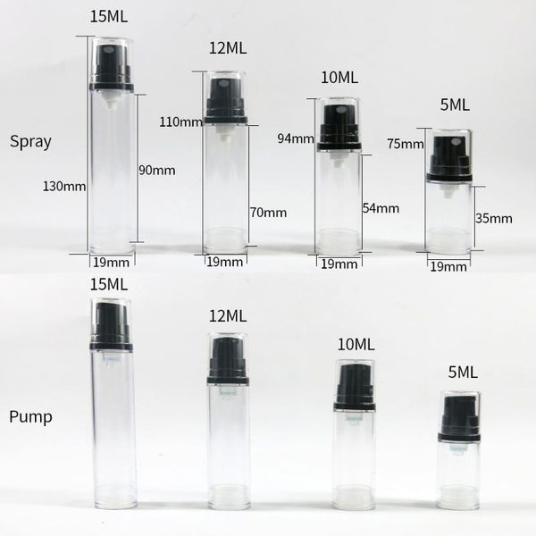factory outlet 1000 x airless perfume plastic transparent small empty spray pump bottle 5ml 10ml 15ml makeup skin care refillable travel bot
factory outlet 1000 x airless perfume plastic transparent small empty spray pump bottle 5ml 10ml 15ml makeup skin care refillable travel bot