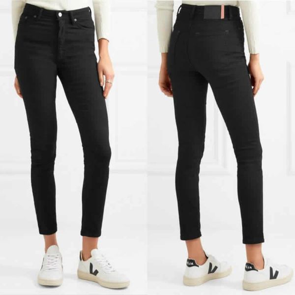 21 autumn winter trendy design mid waist classic button slim plush pencil pants fleece jeans elastic women fashion versatile a3, Blue
21 autumn winter trendy design mid waist classic button slim plush pencil pants fleece jeans elastic women fashion versatile a3, Blue