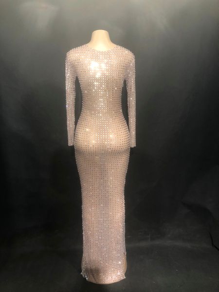 women stage bling long dress high grade net yarn full glass sparkling crystals nightclub party dancer singer stage wear, Black;red
women stage bling long dress high grade net yarn full glass sparkling crystals nightclub party dancer singer stage wear, Black;red