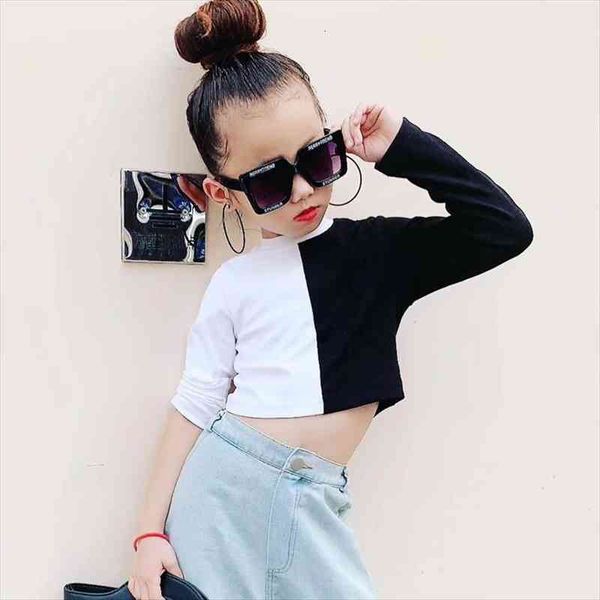 spring autumn girls t shirt baby tee kids crop children streetwear clothes fashion ab color striped long sleeve 2, Blue
spring autumn girls t shirt baby tee kids crop children streetwear clothes fashion ab color striped long sleeve 2, Blue