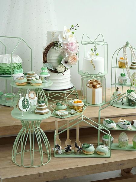 other festive & party supplies delicate and textured forest fresh green cake rack combination comfortable iron unique wedding dessert table
other festive & party supplies delicate and textured forest fresh green cake rack combination comfortable iron unique wedding dessert table