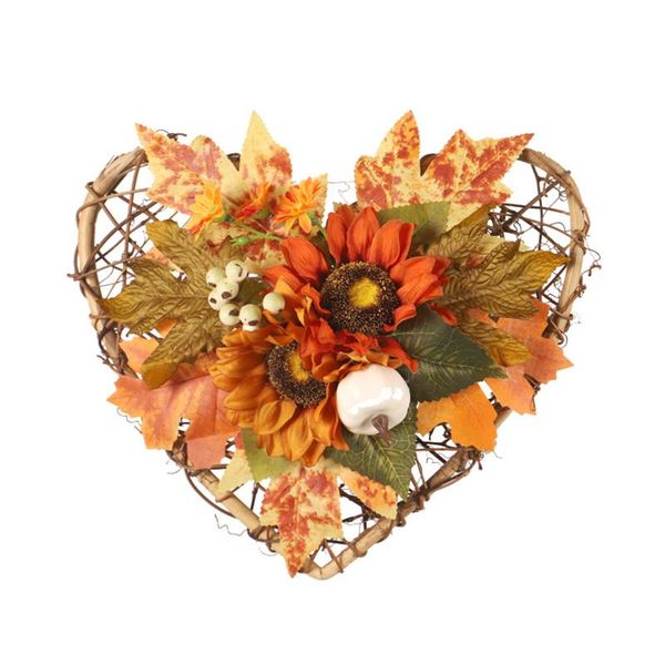decorative flowers & wreaths heart wreath flower pumpkin sunflower wall hanging door thanksgiving decoration
decorative flowers & wreaths heart wreath flower pumpkin sunflower wall hanging door thanksgiving decoration