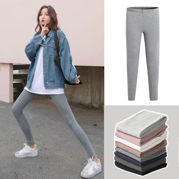 women's leggings 2021 spring and autumn gray cotton outer wear thin high-waisted nine-point long trousers, Black
women's leggings 2021 spring and autumn gray cotton outer wear thin high-waisted nine-point long trousers, Black