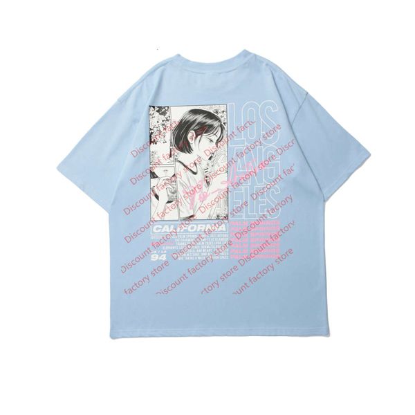 f0162021 men's and women's street fashion cartoon girl loose round neck couple's short sleeve t-shirt, White;black
f0162021 men's and women's street fashion cartoon girl loose round neck couple's short sleeve t-shirt, White;black