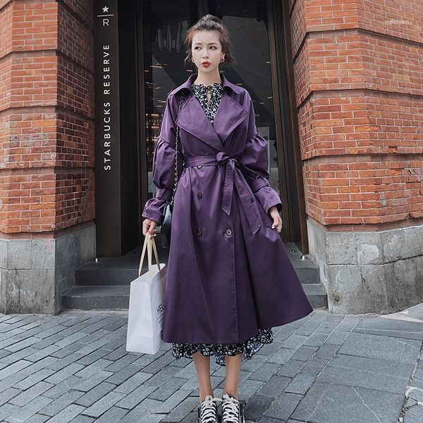women's trench coats windbreaker 2021 spring and autumn temperament is thin over-the-knee loose coat1, Tan;black
women's trench coats windbreaker 2021 spring and autumn temperament is thin over-the-knee loose coat1, Tan;black