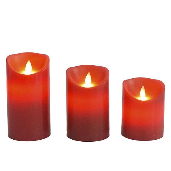 candles 3pcs/set red wax simulation led flameless decorative light christmas wedding valentine's day electric candle home decor
candles 3pcs/set red wax simulation led flameless decorative light christmas wedding valentine's day electric candle home decor