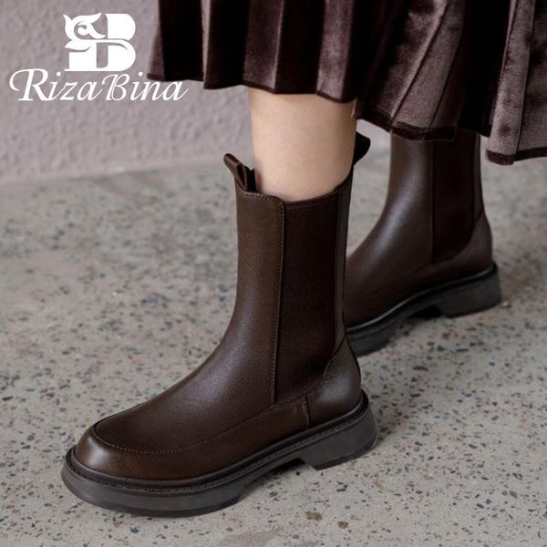 boots rizabina fashion genuine leather women ankle platform slip on footwear winter short ladies shoes size 34-40, Black
boots rizabina fashion genuine leather women ankle platform slip on footwear winter short ladies shoes size 34-40, Black