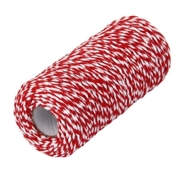 yarn 100m cotton bakers twine string cord glass bottle gift box decor craft (red+white), Black;white
yarn 100m cotton bakers twine string cord glass bottle gift box decor craft (red+white), Black;white