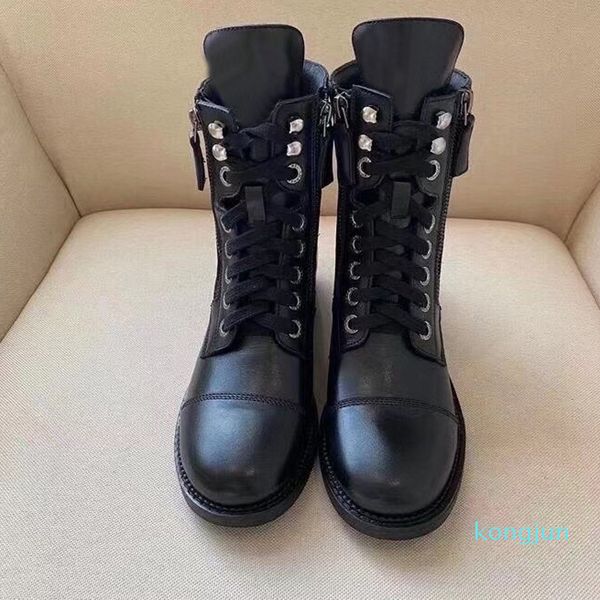 designer- fashion women martin boots cowskin leather knight boot laces adjustable zipper opening, Black
designer- fashion women martin boots cowskin leather knight boot laces adjustable zipper opening, Black