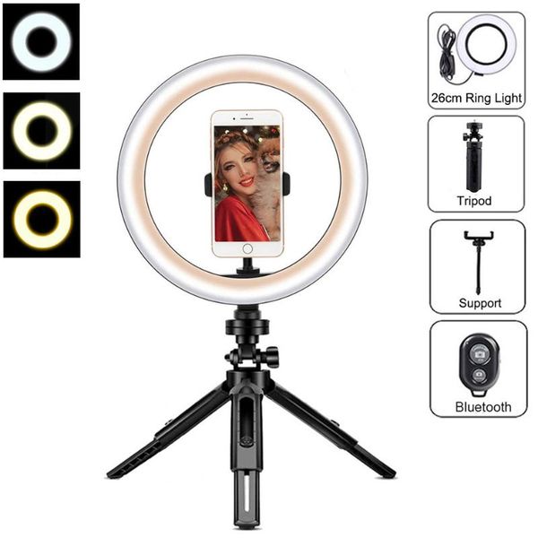 flash heads 26cm pography lighting po ringlight with tripod dimmable fill lamp led selfie ring light phone stand holder trepied live
flash heads 26cm pography lighting po ringlight with tripod dimmable fill lamp led selfie ring light phone stand holder trepied live