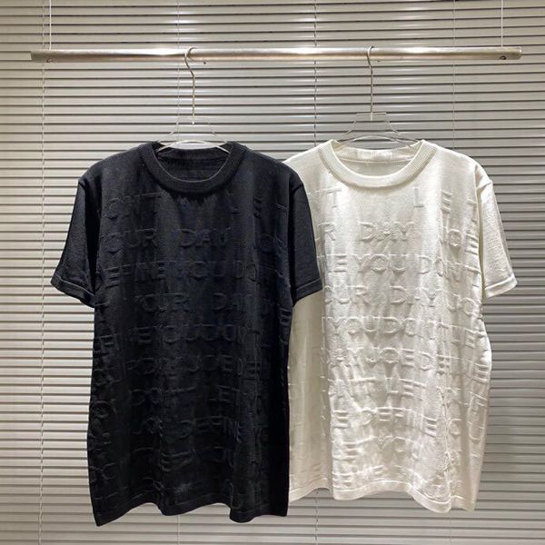 three-dimensional letter jacquard round neck knitted t-shirt hoodie women's men's fashion casual short sleeves size: s-m-l-xl colo
three-dimensional letter jacquard round neck knitted t-shirt hoodie women's men's fashion casual short sleeves size: s-m-l-xl colo
