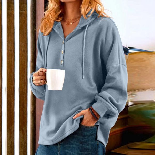 women's hoodies & sweatshirts women casual drawstring button loose pullover vintage solid blue brown hooded sweatshirt autumn winter lo, Black
women's hoodies & sweatshirts women casual drawstring button loose pullover vintage solid blue brown hooded sweatshirt autumn winter lo, Black