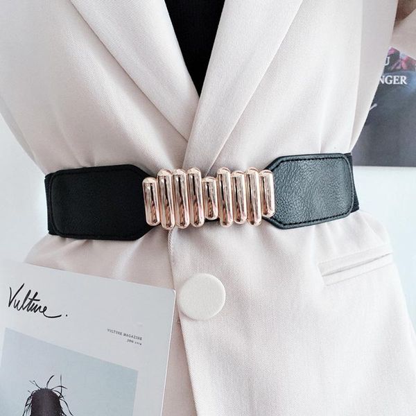 belts korean fashion elastic belt metal gold black waist strap all-match luxury designer with shirt suit decorative dress waistbands, Black;brown
belts korean fashion elastic belt metal gold black waist strap all-match luxury designer with shirt suit decorative dress waistbands, Black;brown
