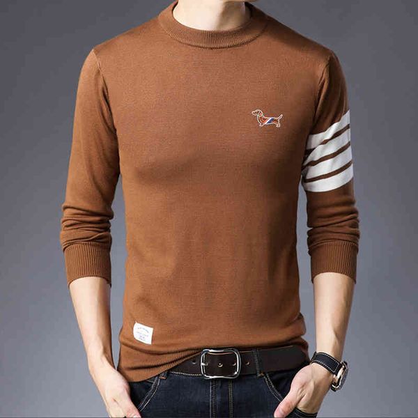 mens luxury brand tb dog embroidery street fashion male sweater knitted pullover knit loose thom harajuku pullovers, Black
mens luxury brand tb dog embroidery street fashion male sweater knitted pullover knit loose thom harajuku pullovers, Black