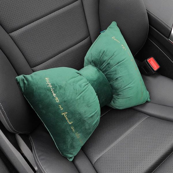 seat cushions green luxury car headrest pillow, bow rest cushion neck pillows soft velvet pillow cervical spine protection
seat cushions green luxury car headrest pillow, bow rest cushion neck pillows soft velvet pillow cervical spine protection